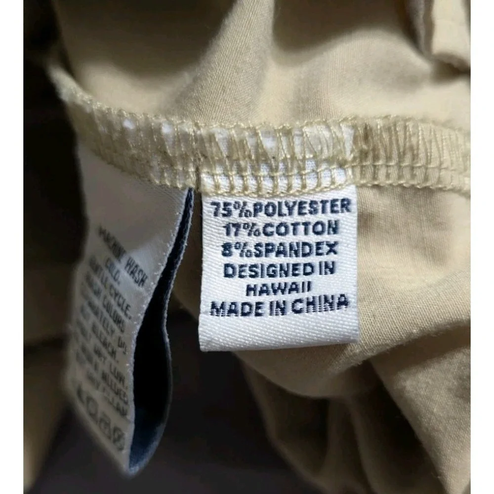 Reyn Spooner Golf Shorts Mens 36 Beige Stretch Performance Flat Front 8.5 Inseam